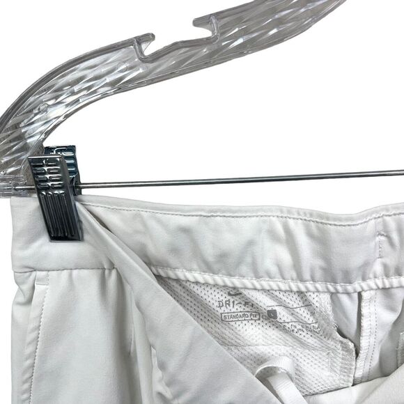 Nike Womens Dri Fit Shorts Standard Fit Stretch Drawstring Mesh Pockets White S - Picture 5 of 5